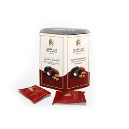 Show details for Dates Stuffed With Almond Covered With Dark Chocolate Picture of Dates Stuffed With Almond Covered With Dark Chocolate