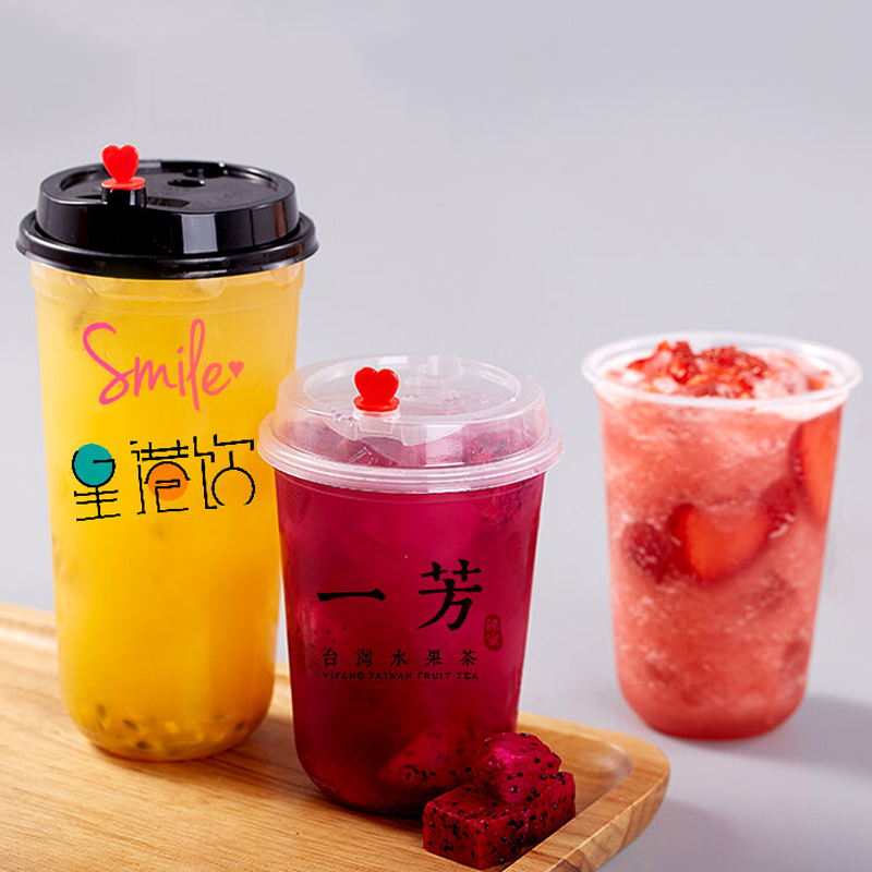 Picture of Juice Cups With a Heart