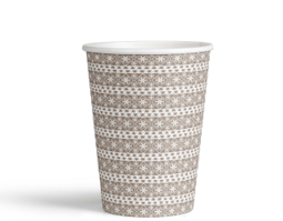 Show details for Paper cup 9oz light brown Saudi heritage Picture of Paper cup 9oz light brown Saudi heritage
