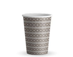 Show details for Paper cup 9oz dark brown Saudi heritage Picture of Paper cup 9oz dark brown Saudi heritage
