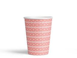 Show details for Paper cup 9oz red Saudi heritage Picture of Paper cup 9oz red Saudi heritage