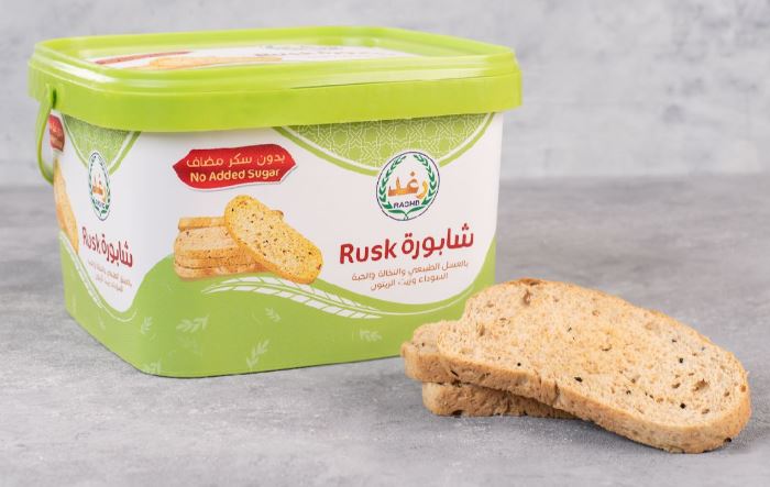 Picture of Rusk without sugar with natural honey, bran, Olive oil carton 800 gm ×12 pail